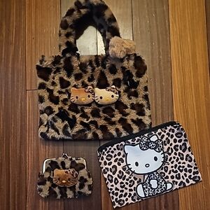 Hello Kitty Leopard Print Kids Accessories Set